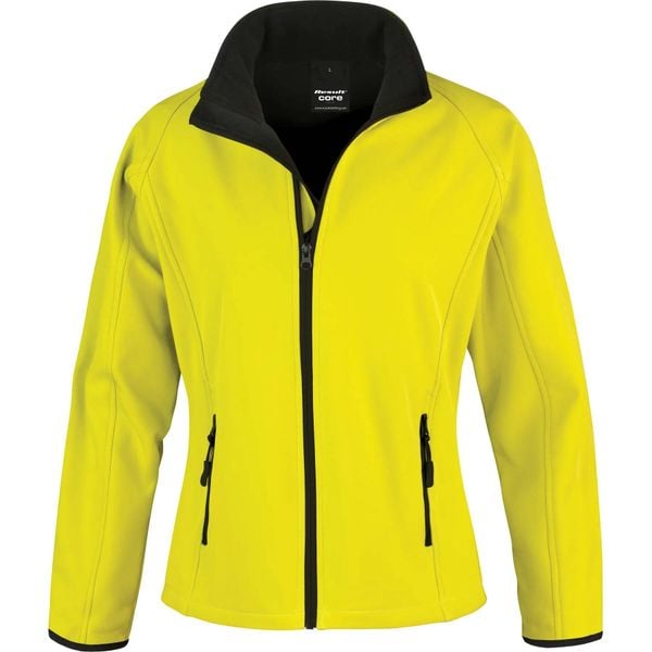 Kurtka Result Softshell Femme Printable. Żółte kurtki RESULT, xl, bez wzorów, z poliesteru, bez kaptura. Za 113.25 zł.