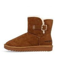 Wrangler Botki zimowe "Elsa" w kolorze jasnobrązowym rozmiar: 39. Brązowe botki Wrangler, bez wzorów, bez obcasa, bez zapięcia. Za 184.46 zł.