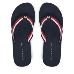 Japonki Tommy Hilfiger. Niebieskie japonki Tommy Hilfiger, bez wzorów. Za 159.99 zł.