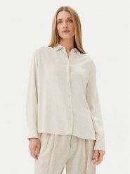 ONLY Koszula Siesta 15347208 Beżowy Oversize. Brązowe koszule ONLY, s, bez wzorów, z wiskozy, bez kołnierzyka, bez ramiączek. Za 109.99 zł.
