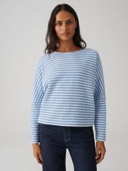 OPUS Bluza w kolorze błękitnym rozmiar: 36. Niebieskie bluzy bez kaptura Opus, bez wzorów, z bawełny, bez kaptura. Za 149.31 zł.