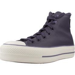 Buty CONVERSE CHUCK TAYLOR ALL STAR LIFT HI SHADOW Fioletowy. Fioletowe buty sportowe lifestyle Converse, bez wzorów, ze skóry, bez zapięcia. Za 335.99 zł.