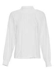 MOSS COPENHAGEN Bluzka "Derya" w kolorze białym rozmiar: XL. Białe bluzki Moss Copenhagen, xl, bez wzorów, z wiskozy, bez kołnierzyka, bez ramiączek. Za 83.62 zł.