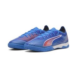 Halowe buty piłkarskie unisex ULTRA 6 MATCH PUMA. Białe buty do biegania Puma, bez wzorów, bez zapięcia, do biegania. Za 369.00 zł.