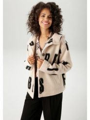 Aniston Kurtka przejściowa w kolorze beżowym rozmiar: 38. Brązowe kurtki Aniston, bez wzorów, bez kaptura. Za 145.95 zł.