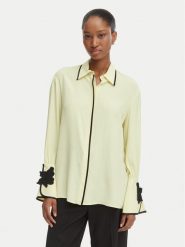 Simona Corsellini Koszula P26CPCA01301 Zielony jasny Regular Fit. Zielone koszule SIMONA CORSELLINI, bez wzorów, z acetatu, bez kołnierzyka, bez ramiączek. Za 1,259.00 zł.