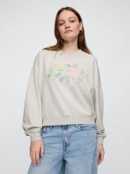 GAP Bluza w kolorze kremowym rozmiar: M. Brązowe bluzy GAP, m, bez wzorów, bez kaptura. Za 127.95 zł.