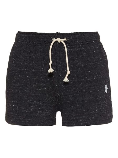 Nike Szorty dresowe w kolorze czarnym rozmiar: XS. Czarne szorty Nike, bez wzorów, z dresówki, z podwyższonym stanem. Za 119.12 zł.