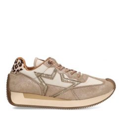 Buty CETTI C1375SRA Złoty. Brązowe buty sportowe lifestyle QUERCETTI, bez wzorów, ze skóry, sportowe, bez zapięcia. Za 366.99 zł.