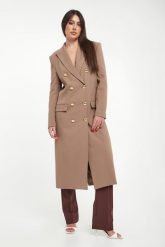 Płaszcz damski z gabardyny ELISABETTA FRANCHI. Płaszcze Elisabetta Franchi, bez wzorów, bez kaptura. Za 4,679.00 zł.