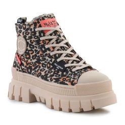 Buty Palladium Trapery Revolt Hi Wild W 99124-260-M beżowy. Brązowe buty treningowe bez wzorów, z gumy, bez zapięcia. Za 705.57 zł.