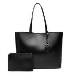 Torebka Kurt Geiger. Czarne shopper bag Kurt Geiger, bez wzorów, bez dodatków. Za 1,039.00 zł.
