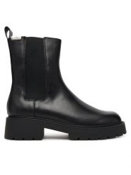 Calvin Klein Jeans Sztyblety Combat Mid Chelsea Boot Hw Lth YW0YW01869 Czarny. Czarne botki Calvin Klein Jeans, bez wzorów, z jeansu, bez obcasa, na płaskiej podeszwie, bez zapięcia. Za 639.99 zł.