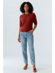 Oui Dżinsy - Comfort fit - w kolorze błękitnym rozmiar: 40. Niebieskie jeansy Oui, z aplikacjami, ze skóry, klasyczne, z podwyższonym stanem. Za 244.95 zł.