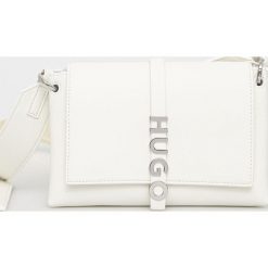HUGO torebka 50472201 kolor biały. Białe listonoszki Hugo, bez wzorów, bez dodatków. Za 649.99 zł.