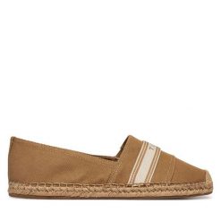 Espadryle Tommy Hilfiger. Brązowe espadryle Tommy Hilfiger, bez wzorów, bez obcasa. Za 289.99 zł.