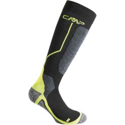 Skarpety narciarskie CMP SKI SOCK WOOL wełniane ocieplane antybakteryjne. Czarne skarpetki CMP, bez wzorów, z elastanu. Za 127.00 zł.