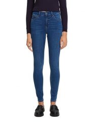 ESPRIT Dżinsy - Skinny fit - w kolorze niebieskim rozmiar: W25/L32. Niebieskie jeansy Esprit, l, z aplikacjami, ze skóry, klasyczne, z podwyższonym stanem. Za 66.16 zł.