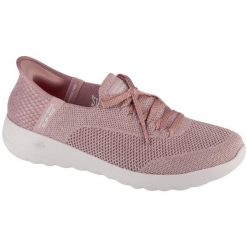 Buty sportowe Sneakersy damskie, Slip-Ins: Go Walk Joy - Abby. Czerwone buty sportowe lifestyle Skechers, bez wzorów, sportowe, bez zapięcia, skechers sport. Za 299.99 zł.