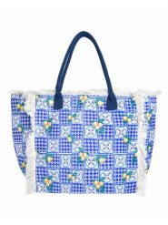 BLE Shopper bag w kolorze niebieskim - 50 x 33 x 20 cm rozmiar: onesize. Niebieskie shopper bag BLE, bez wzorów, z materiału, na ramię, bez dodatków. Za 36.95 zł.