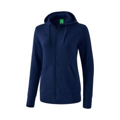 Damska bluza z kapturem zapinana na zamek Erima Basic. Niebieskie bluzy Erima, xs, bez wzorów, z bawełny, sportowe, bez ramiączek, z kapturem. W wyprzedaży za 130.50 zł.