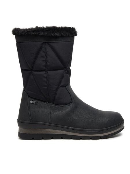 Caprice Botki 9-26404-43 Czarny. Czarne botki Caprice, bez wzorów, z materiału, bez obcasa, na płaskiej podeszwie, bez zapięcia. Za 519.99 zł.