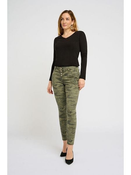 Cream Dżinsy "Penora" - Slim fit - w kolorze khaki rozmiar: W30. Brązowe jeansy Cream, z aplikacjami, ze skóry, z podwyższonym stanem. Za 202.03 zł.