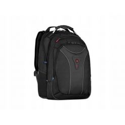 Plecak Carbon z kieszenią na laptopa do 17,3' (43 cm). Czarne plecaki Wenger, bez wzorów, bez dodatków. Za 495.99 zł.