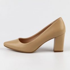 Czółenka damskie na słupku Sergio Leone Pb414 Coffee. Brązowe czółenka Sergio Leone, bez wzorów, ze skóry, bez obcasa, na słupku, bez zapięcia. Za 159.00 zł.