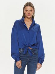 Guess Koszula W3GH93 WD8G2 Niebieski Regular Fit. Niebieskie koszule Guess, s, z aplikacjami, z syntetyku, bez kołnierzyka, bez ramiączek. Za 279.99 zł.