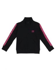 Bluza z zamek błyskawiczny na co dzień na siłownię. Czarne bluzy LEONE 1947 APPAREL, bez wzorów, z bawełny, bez ramiączek, z kapturem. Za 126.26 zł.