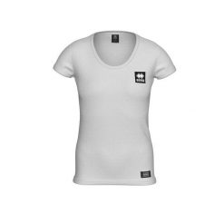 Koszulka damska Errea Black Box Comfort 02. Białe t-shirty sportowe ERREA, bez wzorów, bez ramiączek. Za 124.50 zł.