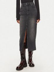 DAY BIRGER ÉT MIKKELSEN Spódnica jeansowa Niki DAY65243378 Czarny Regular Fit. Czarne spódnice DAY Birger et Mikkelsen, bez wzorów, z bawełny. Za 439.99 zł.