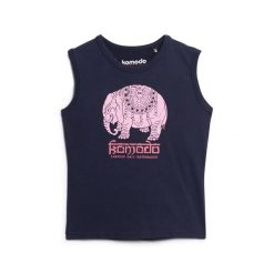 Damski wąski tank top Superdry Komodo Hathi. Niebieskie bielizna termoaktywna damska Superdry, bez wzorów, bez ramiączek. W wyprzedaży za 146.80 zł.