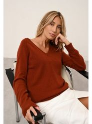 Just Cashmere Kaszmirowy sweter "Phoebe" w kolorze brązowym rozmiar: S. Brązowe swetry Just Cashmere, s, bez wzorów, z kaszmiru, bez ramiączek. Za 348.90 zł.