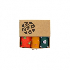 Box Świąteczny (1)- Skarpetki. Zielone skarpetki Sox in the box, z bawełny. Za 80.00 zł.