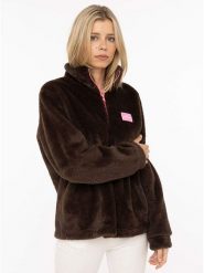 Zwillingsherz Bluza polarowa w kolorze brązowym rozmiar: XL. Brązowe bluzy bez kaptura Zwillingsherz, xl, bez wzorów, z polaru. Za 124.95 zł.