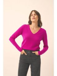 Just Cashmere Kaszmirowy sweter "Joan" w kolorze różowym rozmiar: S. Różowe swetry Just Cashmere, s, bez wzorów, z kaszmiru, bez ramiączek. Za 305.29 zł.