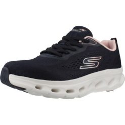 Buty SKECHERS GO WALK GLIDE STEP 2.0 KRIS Niebieski. Białe buty trekkingowe Skechers, bez wzorów, z tkaniny, bez zapięcia, trekkingowe. Za 407.99 zł.