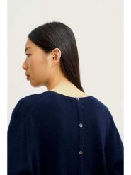 AUTHENTIC CASHMERE Kaszmirowy sweter "Estaris" w kolorze granatowym rozmiar: M. Niebieskie swetry AUTHENTIC CASHMERE, m, bez wzorów, z kaszmiru, bez ramiączek. Za 347.99 zł.