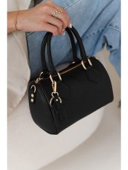 Lia Biassoni Skórzana torebka w kolorze czarnym - 22 x 17 x 13 cm rozmiar: onesize. Czarne torebki klasyczne Lia Biassoni, bez wzorów, z materiału, przez ramię, bez dodatków. Za 260.99 zł.