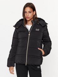 EA7 Emporio Armani Kurtka puchowa 6RTB09 TNDAZ 0200 Czarny Regular Fit. Czarne kurtki EA7 Emporio Armani, na zimę, s, bez wzorów, z puchu, bez kaptura. Za 719.99 zł.