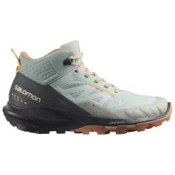 Buty trekkingowe damskie Salomon Outpulse Mid GTX W. Niebieskie trekkingi Salomon, bez wzorów, bez zapięcia, trekkingowe. Za 432.00 zł.