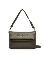 Pepe Jeans Torebka PL031586 Khaki. Brązowe torebki klasyczne Pepe Jeans, bez wzorów, z jeansu, bez dodatków. Za 179.99 zł.