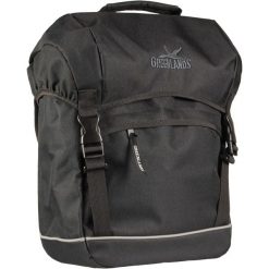Pojedyncza Torba Rowerowa Travel 25 Litrów 32 X 42 X 19 Cm - Czarna. Czarne torby podróżne GREENLANDS, bez wzorów, z materiału. Za 225.25 zł.