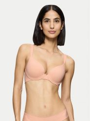 Triumph Biustonosz z fiszbiną Make-Up Illusion 10217848 Różowy. Czerwone biustonosze Triumph, bez wzorów, z syntetyku. Za 149.99 zł.