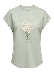 ONLY T-Shirt Jany 15372108 Zielony jasny Regular Fit. Zielone t-shirty ONLY, m, bez wzorów, z syntetyku, bez kołnierzyka, bez ramiączek. Za 99.99 zł.