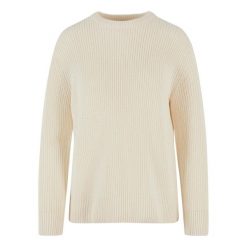 Damski Sweter Z Dzianiny W Prążki. Czarne swetry Urban Classics, xl, bez wzorów, z dzianiny, bez ramiączek. Za 177.99 zł.