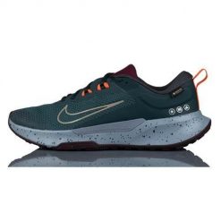 Buty do chodzenia damskie Nike Juniper Trail 2 Gtx. Zielone buty do biegania Nike, bez wzorów, z materiału, bez zapięcia, do biegania. Za 514.00 zł.