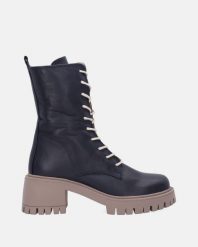 GRANATOWE WORKERY ZE SKÓRY NATURALNEJ D23KB-1330 NAVY. Niebieskie botki Venezia, bez wzorów, ze skóry, bez obcasa, bez zapięcia. Za 299.00 zł.